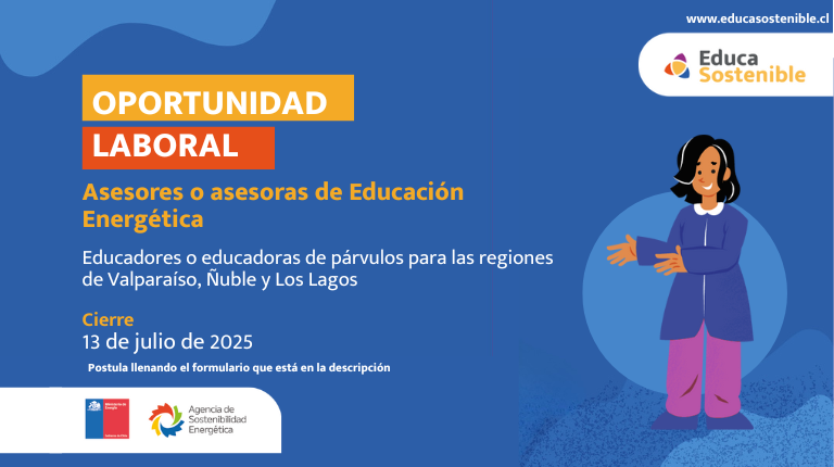 Oportunidad laboral Asesoras de educacion energética